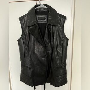 Real leather vest Calvin Klein Jeans, size S, excellent condition
